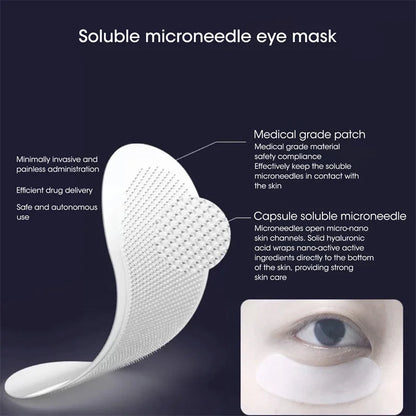 Micro-Needle Hyaluronic Acid Eye Patch – Anti-Wrinkle Moisturizing Eye Mask for Fine Lines Removal