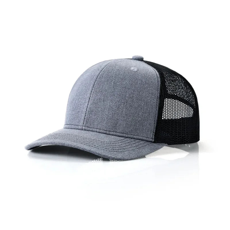Custom Logo Snapback Hat - Embroidered Mesh Sports Cap for Men & Women, Adjustable Baseball Cap