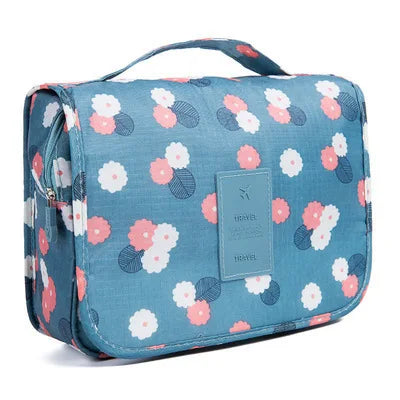 Waterproof Hanging Travel Makeup Bag – Bathroom Cosmetic Organizer for Men & Women
