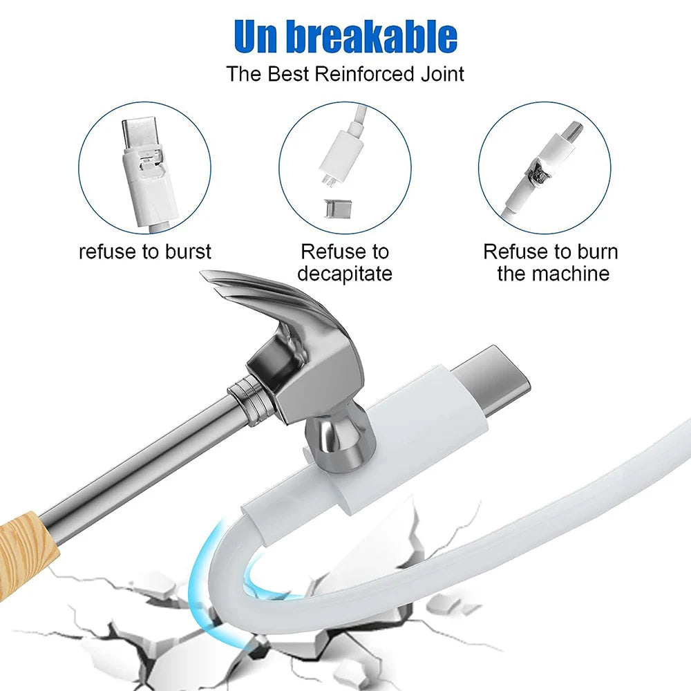PD 60W USB-C to USB-C Fast Charging & Data Cable — 1M/2M/3M for iPhone 15/15 Pro, Huawei, Samsung, Xiaomi