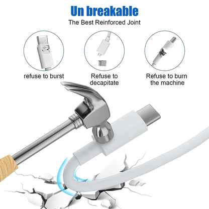 PD 60W USB-C to USB-C Fast Charging & Data Cable — 1M/2M/3M for iPhone 15/15 Pro, Huawei, Samsung, Xiaomi