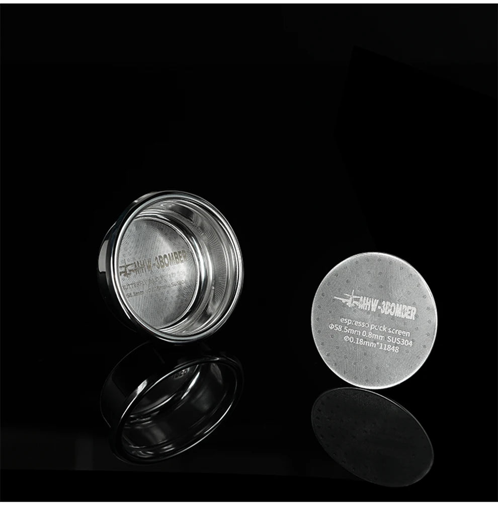 Reusable Coffee Filter Screen – 51/53/58mm Heat Resistant Mesh for Portafilter, Barista Espresso Puck Screen