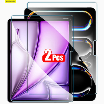 2-Pack Tempered Glass Screen Protector for iPad Pro & Air 12.9"/13"/11" — Compatible with M2/M3/M4/M5 (2024–2025)