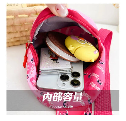 Disney Cartoon Stitch Kids Chest Bag – Cute Crossbody Waist Pouch with Zipper, Coin Purse & Gift for Children
