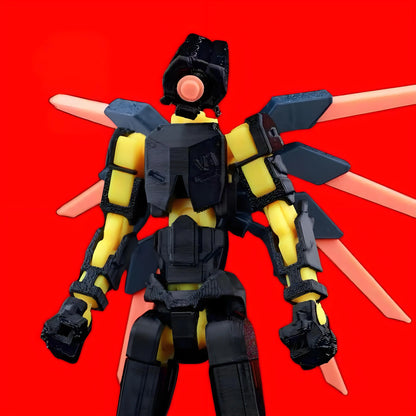 3D Printed Ultrakill V1 Anime Action Figure – Multi-Joint Shapeshift Robot Toy for Collectors