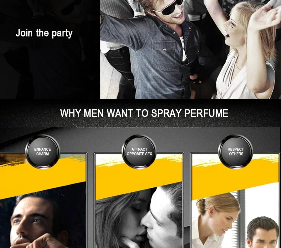 Hot Sale Men's Cologne – Fresh Temptation Perfume for Self-Confidence, Gentleman Fragrance Atomizer
