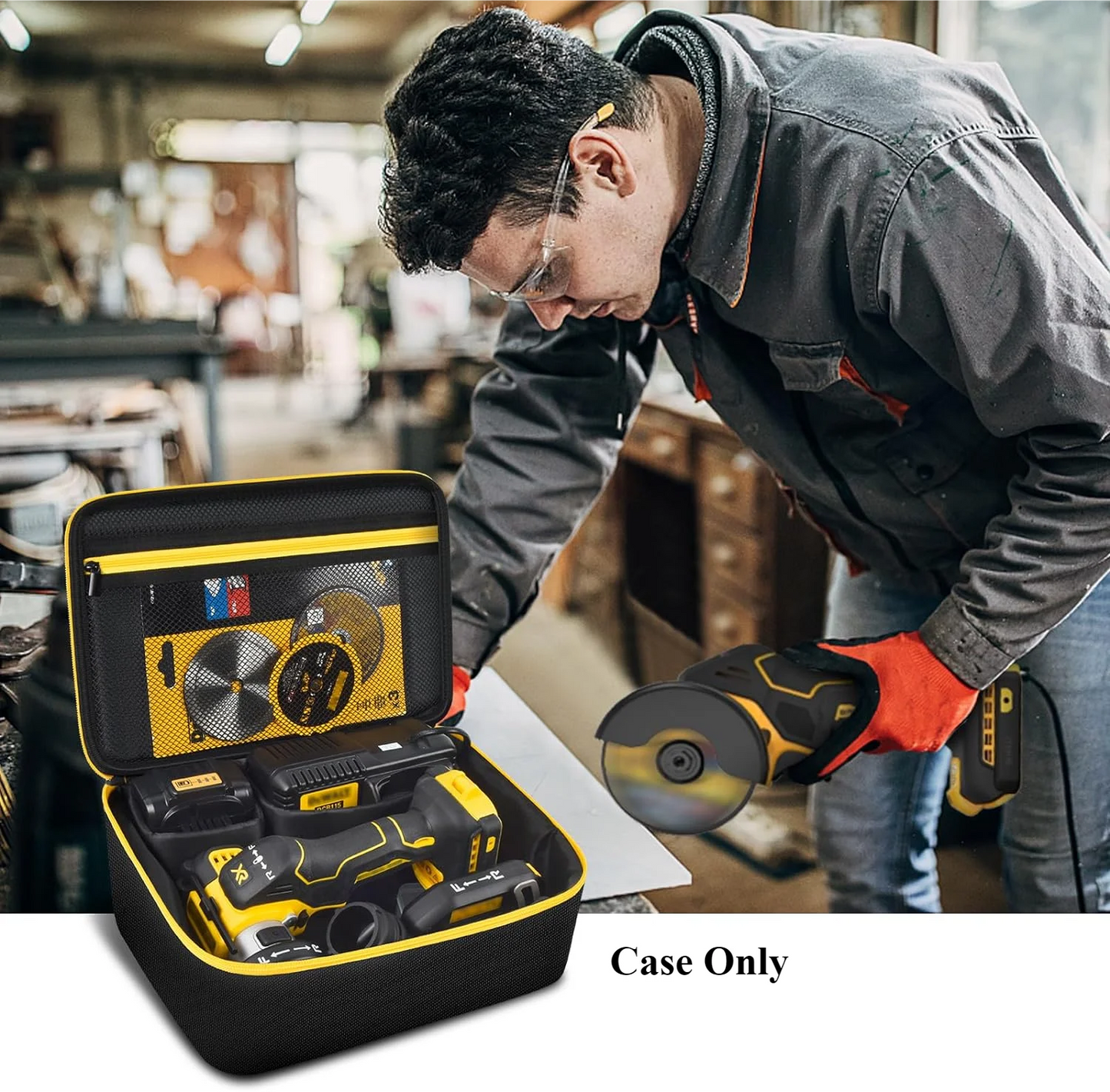 DEWALT 20V MAX Cut Off Tool Storage Bag - Protective Carrying Case Organizer for DCS438B (Case Only)
