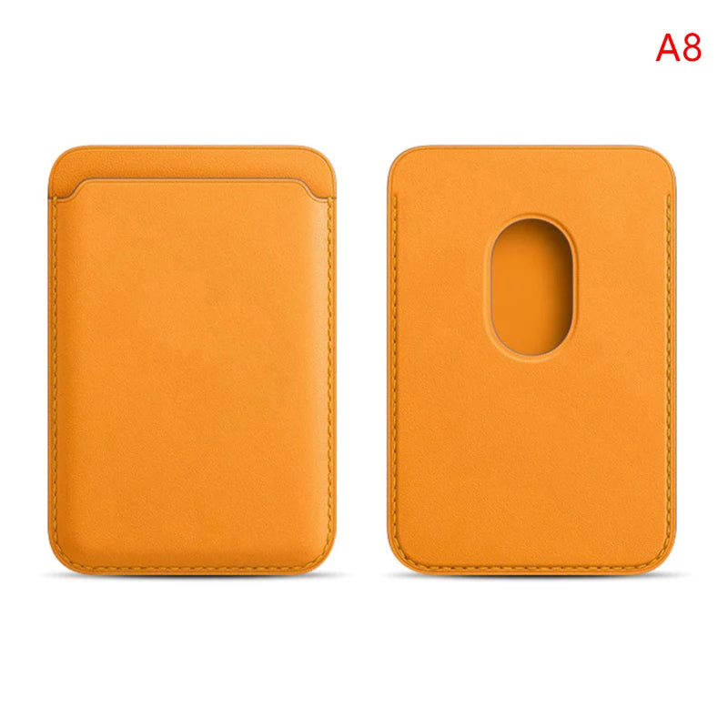 Luxury Magnetic Leather Wallet Case for iPhone 12–16 Pro Max — MagSafe Card Holder Phone Cover