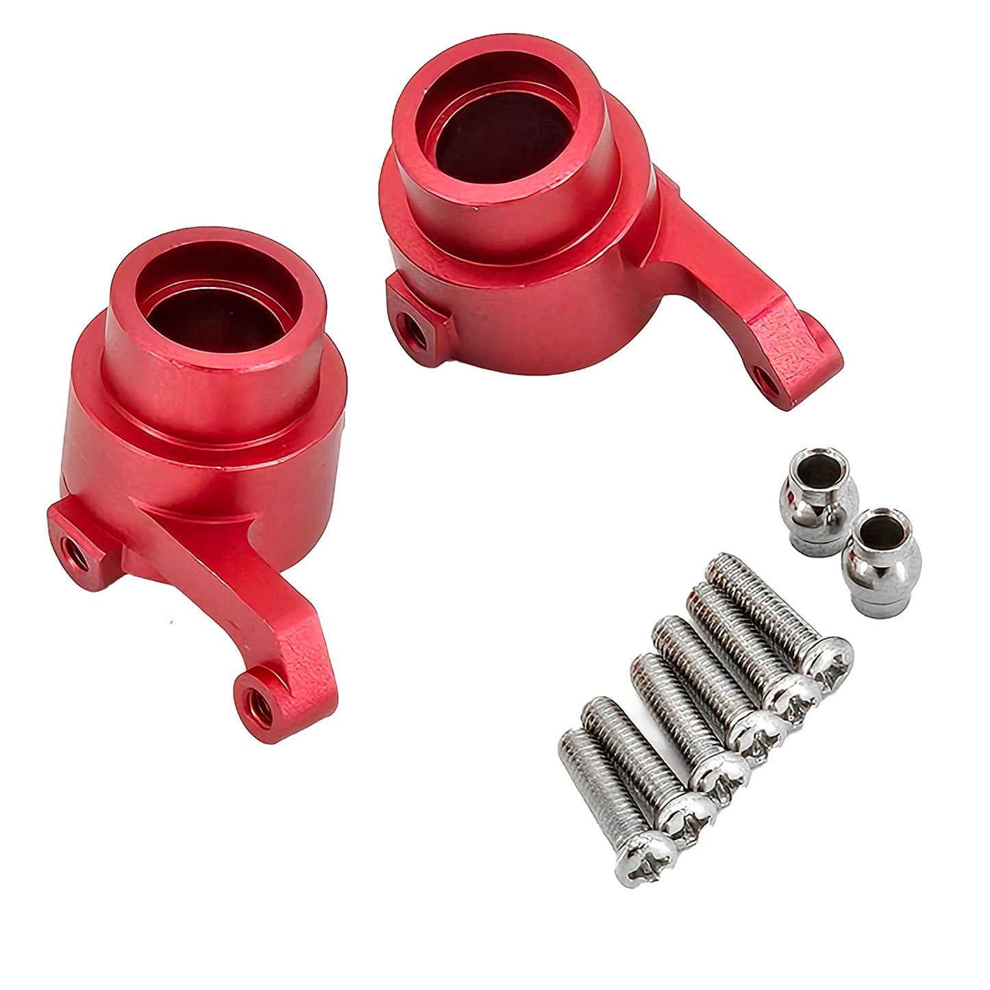 Upgraded Metal Suspension & Aluminum Parts Kit – Front & Rear Wheel Hubs, Bearings & Steering Rod for SCY16101/16102Pro/16104/SG116/Q130 RC Cars
