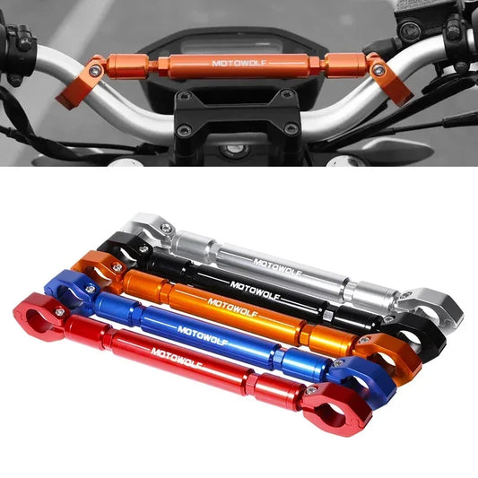 22mm CNC Aluminum Motorcycle & Scooter Crossbar – Reinforced Mount Bracket for Phone, GPS, Spotlight & Headlights