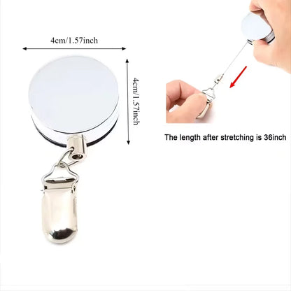 Automatic Retractable Towel Rack - Self-Adhesive Wall-Mounted Holder with Strong Clip