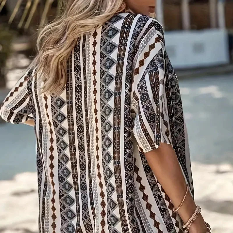2025 Women’s Casual Printed Short Pants Set – Loose Summer Two-Piece Outfit for Women