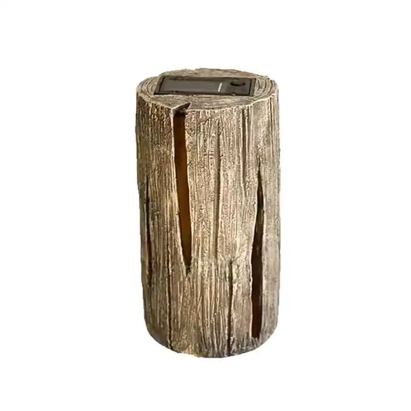 Tree Stump Solar Garden Light - Automatic Outdoor Courtyard Decorative Lamp