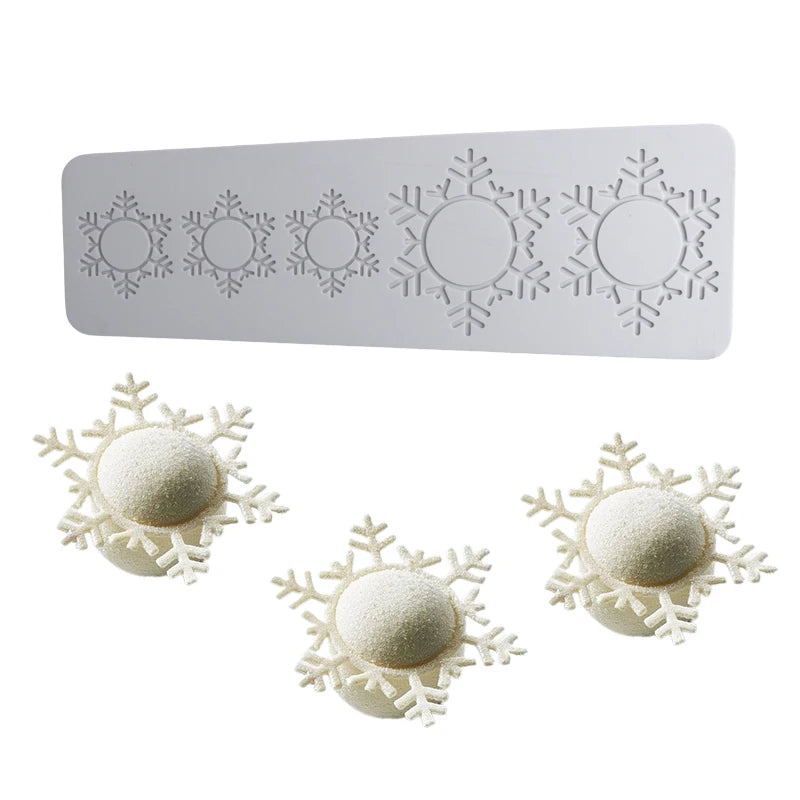 Christmas Silicone Cake Molds — Tree, Snowflake & Hat Shapes for Mousse, Chocolate & Holiday Baking