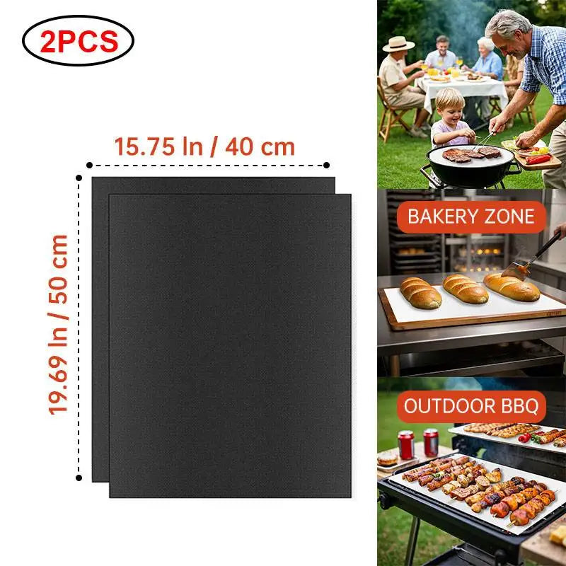 Multifunctional Grill Mat - Reusable High-Temperature Resistant Baking & Microwave Oven Liner for Easy Cooking