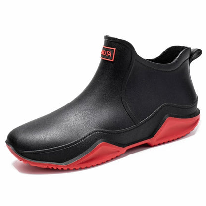 New Waterproof Rain Shoes for Women & Men – Ankle Rain Boots, Anti-Slip, Wear-Resistant, Plush for Summer & Winter