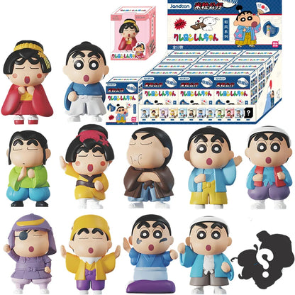 Crayon Shin-Chan Anime Blind Box Figures — Dinosaur Diary Baby Rice Grains Doll, Creative Collectible Toy for Kids & Gifts