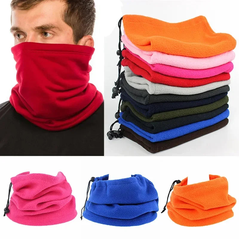 Fleece Warm Winter Windproof Neck Tube Scarf - Men Women Bandana Mask Half Face Cover for Cycling Ski Sport Camping Hiking