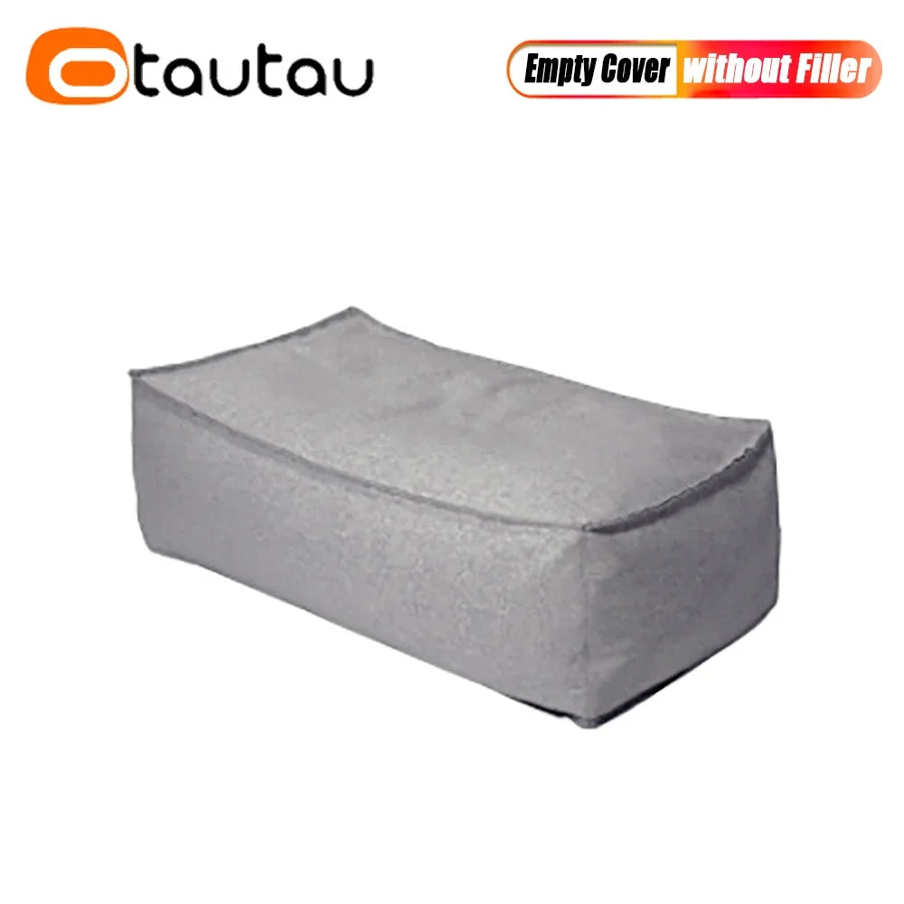 OTAUATU Cotton Linen Bean Bag Lounger Cover - Outdoor Garden, Beach & Poolside Sofa Bed Pouf Cover