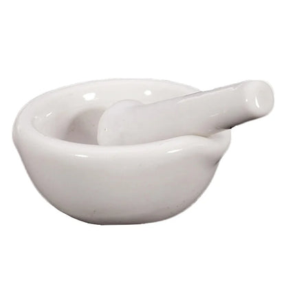 6ml Mini Porcelain Mortar and Pestle Set – Small Grinding Bowls for Mixing, Toppings & Herbs