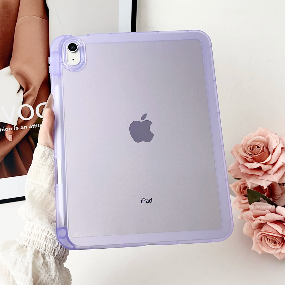 iPad PC+TPU Stand Case - Hard Protective Cover for iPad 5th–10th Gen, Air 4/5, Air 11, Pro 11 and Mini 4–7