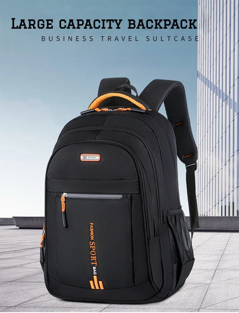 Men’s Oxford Waterproof Backpack – Business Laptop Rucksack for Travel, Work & High School Students