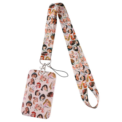 Cartoon Stitch Credential Holder Lanyard – Cute Neck Strap for Keychain, Pass & Credit Card Holder Accessories