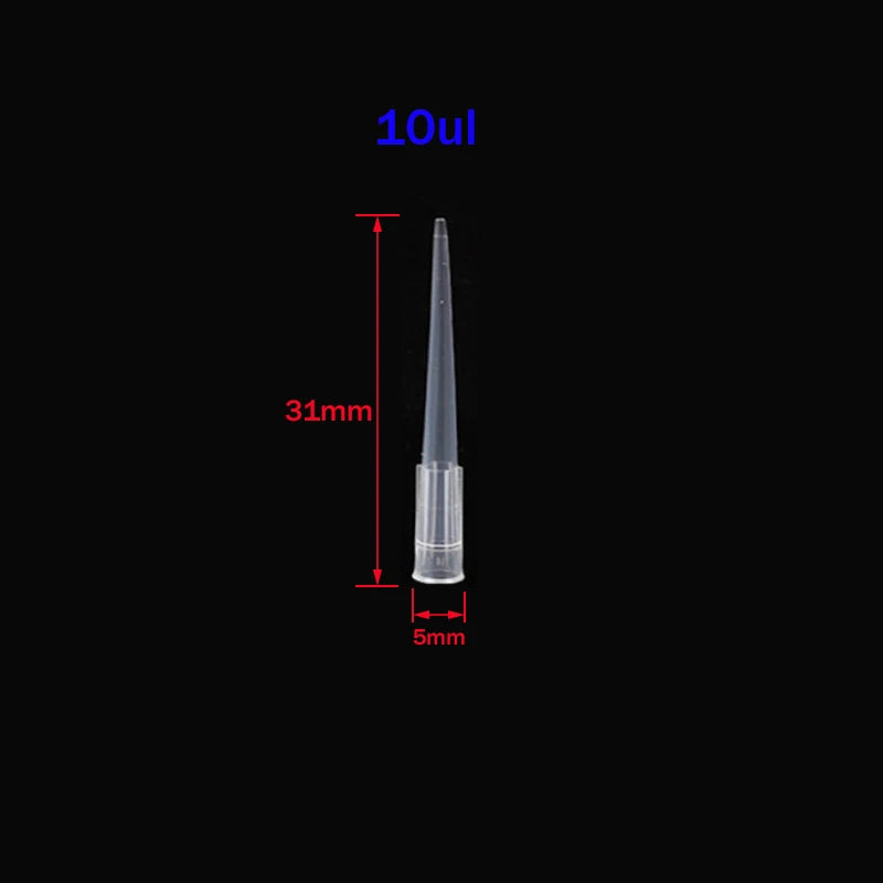 Laboratory Micropipette Tips — Disposable Plastic Pipette Tips 10µL, 200µL, 1000µL, 5mL, 10mL for Scientific Experiments