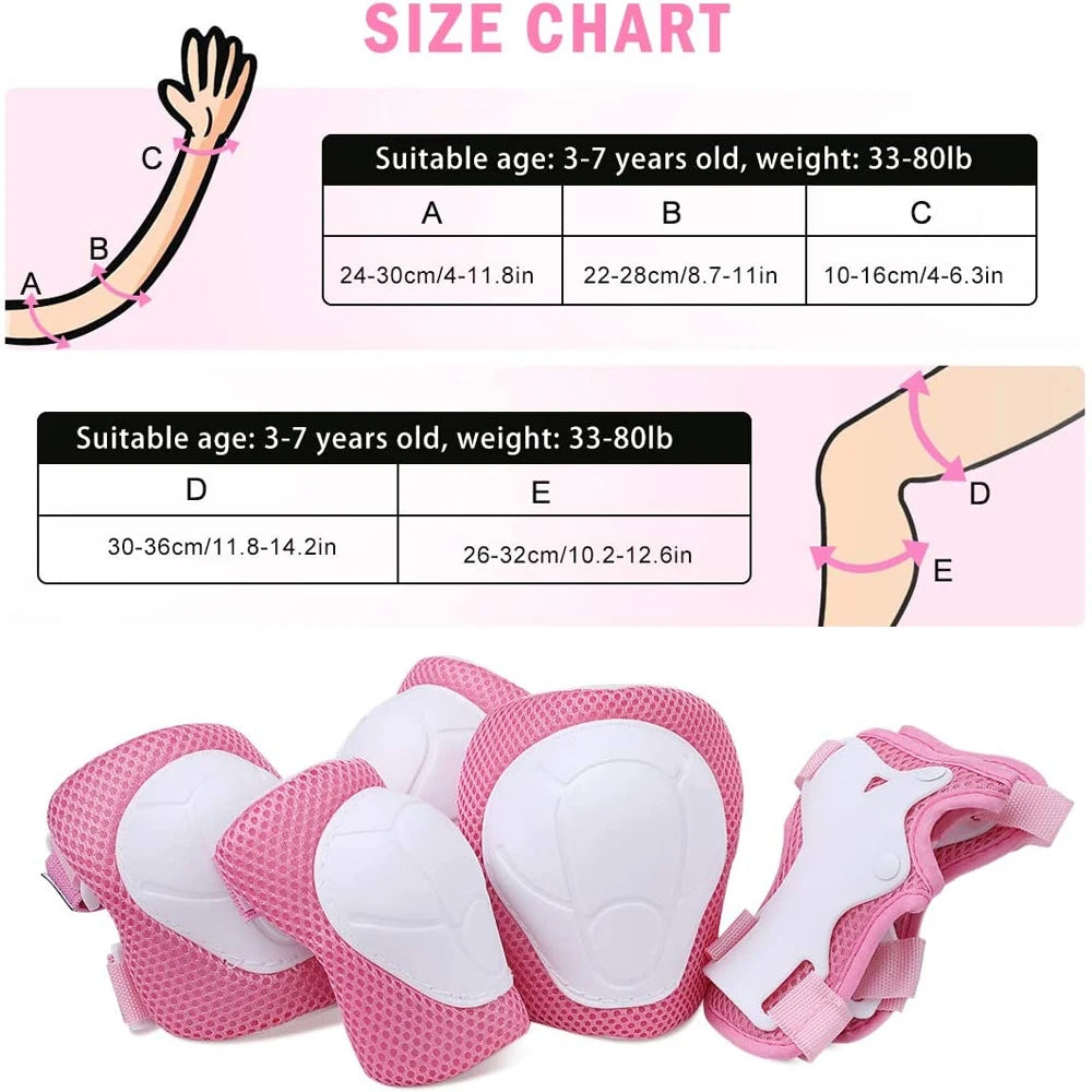 Kids Bike Helmet & Protective Gear Set – Toddler Helmet with Knee, Elbow & Wrist Pads for Cycling, Skateboard, Scooter & Skating