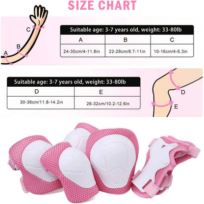 Kids Bike Helmet & Protective Gear Set – Toddler Helmet with Knee, Elbow & Wrist Pads for Cycling, Skateboard, Scooter & Skating