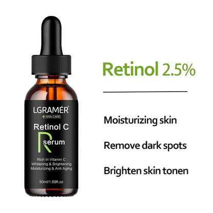 Vitamin C Facial Essence with Hyaluronic Acid – Dark Spot Remover, Moisturizing & Anti-Aging Skin Repair Serum, 50ml