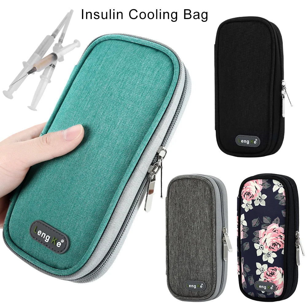 Insulin Cooling Bag without Gel – Oxford Medical Portable Thermal Insulated Travel Case for Diabetics, Pill Protector