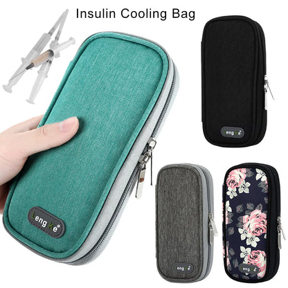 Insulin Cooling Bag without Gel – Oxford Medical Portable Thermal Insulated Travel Case for Diabetics, Pill Protector