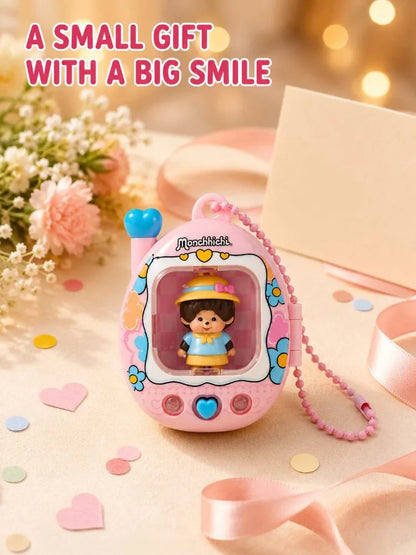 Monchhichi LED Light-Up Keychain - Retro Y2K Glowing Bag Charm and Cute Backpack Pendant
