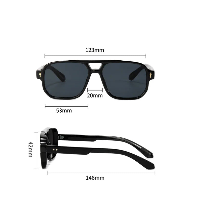 2025 Vintage Fashion Sunglasses for Men — Stylish UV Protection Eyewear Dropshipping Glasses