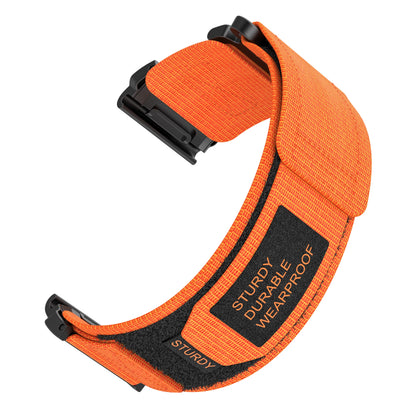 QuickFit Velcro Nylon Watch Band Strap – 20mm/22mm/26mm Compatible with Garmin Fenix 8E, Fenix 7/6 Pro, Epix 2 Pro & Forerunner 955/965 Replacement Strap