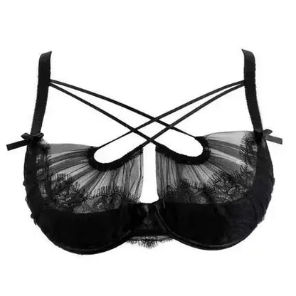 French Romantic Layered Mesh Camisole - Padded Sheer Sleeveless Tank Top Lingerie Vest for Women