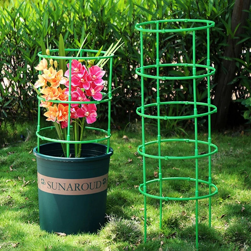 Plant Support Pile - Semicircle Flower Stand Cage for Garden, Plant Grow Fixing Rod, Vine Climbing Bracket Stake Holder - Bonsai Tool