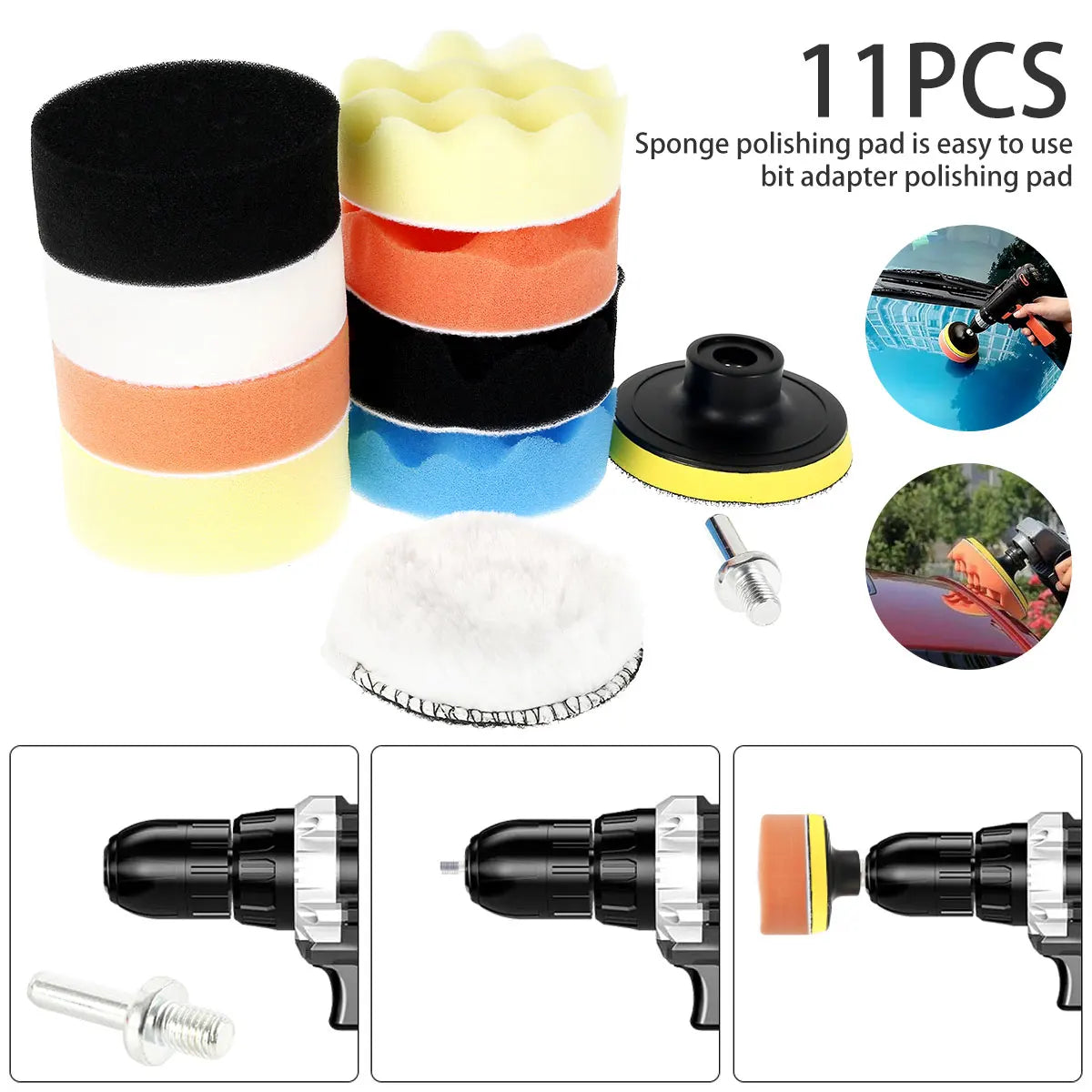 Handheld Wireless Car Polisher | Polishing & Waxing Machine Power Tool for Car Body Cleaning & Repair