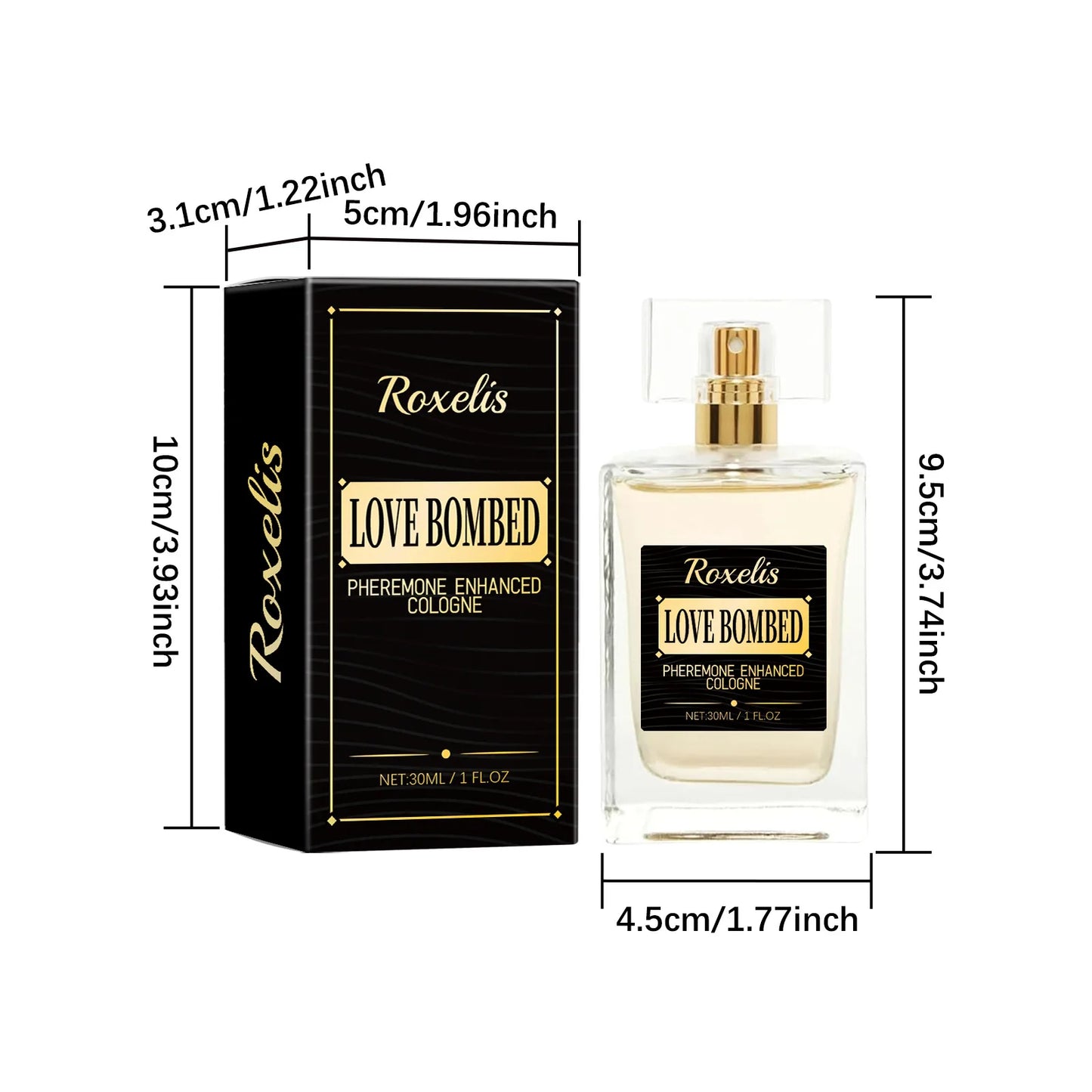 Pheromone Cologne for Men, Sexy Temptation Scent to Attract Women, Fresh Lasting Fragrance for Business Gentlemen