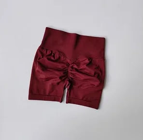 Peach Hip Lifting Sports Shorts — Women's High-Waist Slimming Running & Workout Three-Point Tight Pants