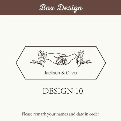 Personalized Walnut Wooden Ring Box - Custom Engraved Engagement & Wedding Ring Holder Gift for Couples, Brides & Grooms