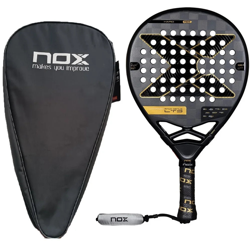 NOX Padel Tennis Racket - Carbon Fiber Diamond-Shaped EVA Sports Racquet