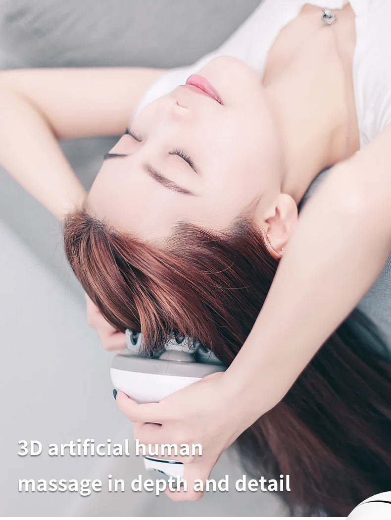 Electric Cordless Hair Scalp Massager – Handheld Portable Head Scratcher for Hair Growth, Deep Clean & Stress Relief