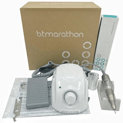 65W Electric Nail Drill BT Marathon Champion-3 – Micromotor Control Box DC30V, 35000RPM, H200 Handle Milling Machine for Manicure