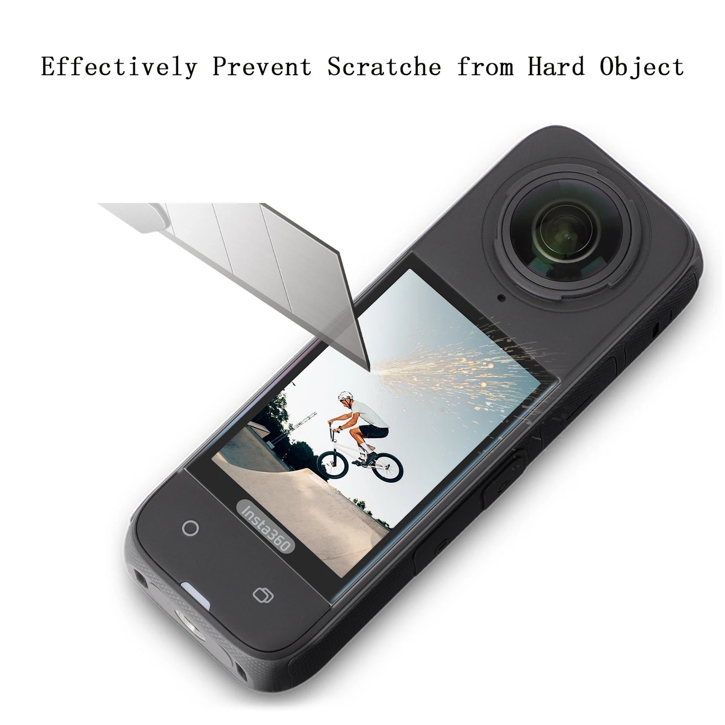 Insta360 X4 Lens Guards, Storage Bag & Screen Protector Film – Anti-Scratch Camera Accessories for Insta360 X4