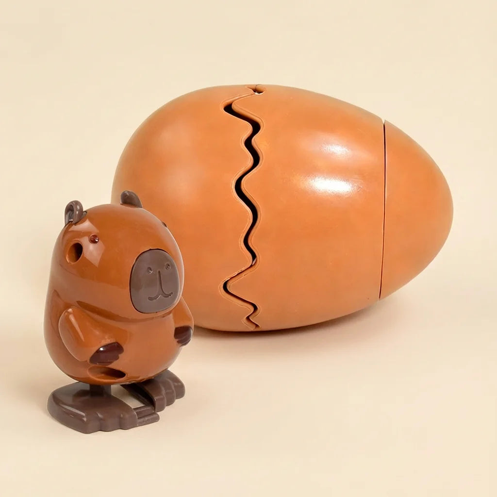 Cute Wind-Up Bouncing Egg Chick Toy – Funny Jumping Animal Stress Relief Toy for Kids