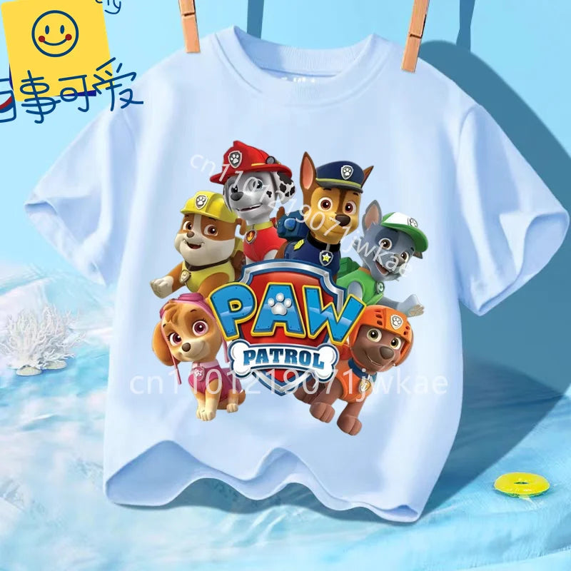 Paw Patrol Kids T-Shirt – Skye Cartoon Short Sleeve Summer Top for Boys & Girls Casual Wear Birthday Gift Clothing