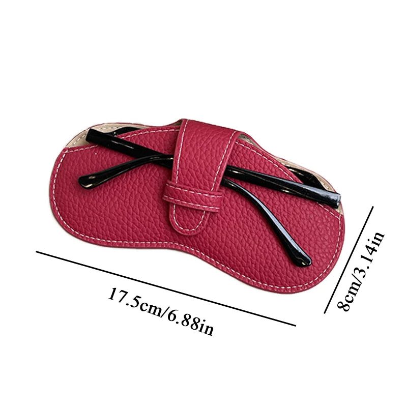 Women’s Leather Soft Glasses Case – Portable Sunglasses Protector Pouch Fashion Eyewear Storage Bag Accessory