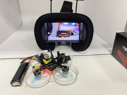 008D 5.8G 40CH FPV Goggles – 4.3 Inch HD 800x480 Video Headset with DVR & Battery for EV800D RC Drone Models